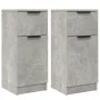 Sideboard 2 Stück betongraues Sperrholz 30x30x70 cm von vidaXL, Sideboards - Ref: Foro24-811124, Preis: 95,65 €, Rabatt: %