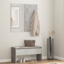 Flurmöbel-Set aus betongrauem Sperrholz von vidaXL, Bänke für Hallen und Lager - Ref: Foro24-808787, Preis: 70,89 €, Rabatt: %
