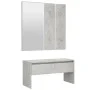Flurmöbel-Set aus betongrauem Sperrholz von vidaXL, Bänke für Hallen und Lager - Ref: Foro24-808787, Preis: 66,85 €, Rabatt: %