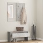 Flurmöbel-Set aus betongrauem Sperrholz von vidaXL, Bänke für Hallen und Lager - Ref: Foro24-808787, Preis: 70,89 €, Rabatt: %