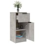 Sideboard 2 pcs concrete gray plywood 30x30x70 cm by vidaXL, Sideboards - Ref: Foro24-811124, Price: 97,38 €, Discount: %