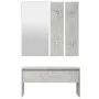 Flurmöbel-Set aus betongrauem Sperrholz von vidaXL, Bänke für Hallen und Lager - Ref: Foro24-808787, Preis: 66,85 €, Rabatt: %