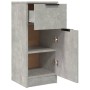 Sideboard 2 pcs concrete gray plywood 30x30x70 cm by vidaXL, Sideboards - Ref: Foro24-811124, Price: 97,38 €, Discount: %