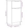 Sideboard 2 Stück betongraues Sperrholz 30x30x70 cm von vidaXL, Sideboards - Ref: Foro24-811124, Preis: 95,65 €, Rabatt: %