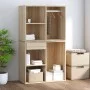 Sonoma oak plywood dressing cabinet 80x40x65 cm by vidaXL, Lockers and storage cabinets - Ref: Foro24-808849, Price: 52,39 €,...