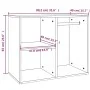 Sperrholz Ankleidemöbel weiß 80x40x65 cm von vidaXL, Schließfächer und Lagerschränke - Ref: Foro24-808846, Preis: 65,01 €, Ra...