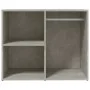 Mueble vestidor madera contrachapada gris hormigón 80x40x65 cm de vidaXL, Taquillas y armarios de almacenamiento - Ref: Foro2...
