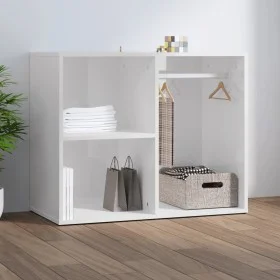 Sperrholz Kommode Möbel glänzend weiß 80x40x65 cm von vidaXL, Schließfächer und Lagerschränke - Ref: Foro24-808852, Preis: 64...