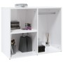 Sperrholz Kommode Möbel glänzend weiß 80x40x65 cm von vidaXL, Schließfächer und Lagerschränke - Ref: Foro24-808852, Preis: 65...