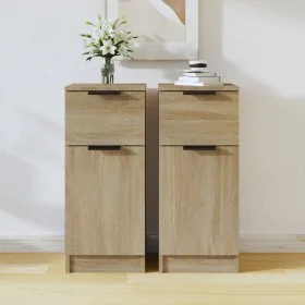 Sideboards 2 Stück Sonoma-Eichensperrholz 30x30x70 cm von vidaXL, Sideboards - Ref: Foro24-811122, Preis: 111,25 €, Rabatt: %