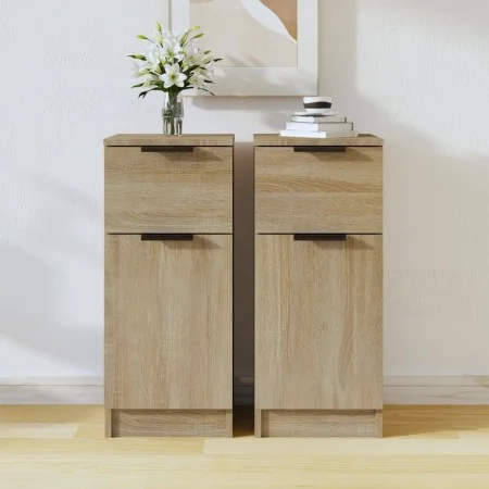 Sideboards 2 Stück Sonoma-Eichensperrholz 30x30x70 cm von vidaXL, Sideboards - Ref: Foro24-811122, Preis: 111,25 €, Rabatt: %