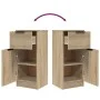 Sideboards 2 Stück Sonoma-Eichensperrholz 30x30x70 cm von vidaXL, Sideboards - Ref: Foro24-811122, Preis: 111,25 €, Rabatt: %