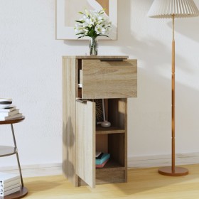 Oak Sonoma plywood sideboard 30x30x70 cm by vidaXL, Sideboards - Ref: Foro24-811121, Price: 53,18 €, Discount: %