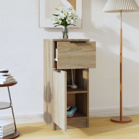 Aparador de madera contrachapada roble Sonoma 30x30x70 cm de vidaXL, Aparadores - Ref: Foro24-811121, Precio: 55,21 €, Descue...