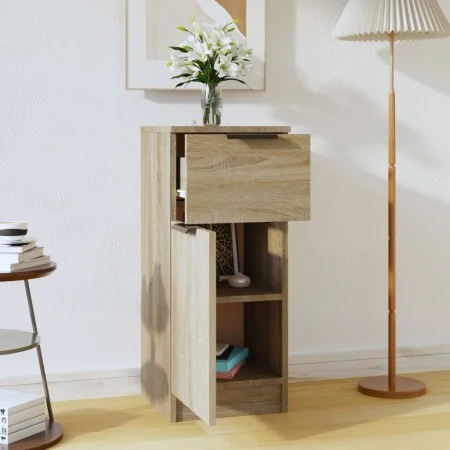 Aparador de madera contrachapada roble Sonoma 30x30x70 cm de vidaXL, Aparadores - Ref: Foro24-811121, Precio: 57,62 €, Descue...