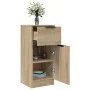 Sonoma Sideboard aus Eichensperrholz 30x30x70 cm von vidaXL, Sideboards - Ref: Foro24-811121, Preis: 56,51 €, Rabatt: %