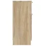 Aparador de madera contrachapada roble Sonoma 30x30x70 cm de vidaXL, Aparadores - Ref: Foro24-811121, Precio: 57,62 €, Descue...