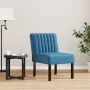 Blue velvet upholstered chair by vidaXL, Easy chairs - Ref: Foro24-352450, Price: 80,63 €, Discount: %