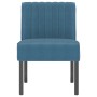 Blauer, mit Samt gepolsterter Stuhl von vidaXL, Einfache Stühle - Ref: Foro24-352450, Preis: 76,82 €, Rabatt: %