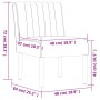 Blauer, mit Samt gepolsterter Stuhl von vidaXL, Einfache Stühle - Ref: Foro24-352450, Preis: 76,82 €, Rabatt: %