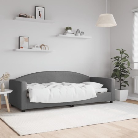 Sofá cama tela gris oscuro 80x200 cm de vidaXL, Camas y somieres - Ref: Foro24-354107, Precio: 187,78 €, Descuento: %