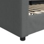 Sofá cama tela gris oscuro 80x200 cm de vidaXL, Camas y somieres - Ref: Foro24-354107, Precio: 187,78 €, Descuento: %