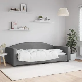 Dark gray fabric sofa bed 90x200 cm by vidaXL, Beds and slatted bases - Ref: Foro24-354112, Price: 185,74 €, Discount: %