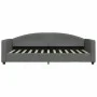 Dark gray fabric sofa bed 90x200 cm by vidaXL, Beds and slatted bases - Ref: Foro24-354112, Price: 185,72 €, Discount: %