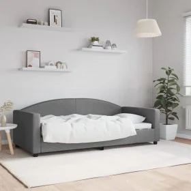 Dark gray fabric sofa bed 90x190 cm by vidaXL, Beds and slatted bases - Ref: Foro24-354122, Price: 183,44 €, Discount: %