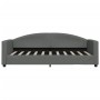 Sofá cama tela gris oscuro 90x190 cm de vidaXL, Camas y somieres - Ref: Foro24-354122, Precio: 186,26 €, Descuento: %