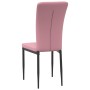 Dining chairs 4 units pink velvet by vidaXL, dining chairs - Ref: Foro24-326108, Price: 163,91 €, Discount: %