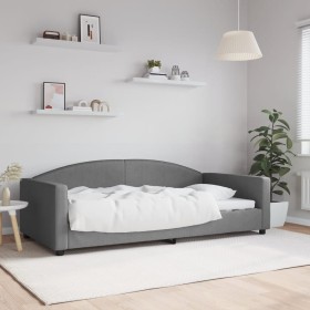 Sofá cama tela gris oscuro 100x200 cm de vidaXL, Camas y somieres - Ref: Foro24-354117, Precio: 197,17 €, Descuento: %