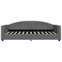 Sofá cama tela gris oscuro 100x200 cm de vidaXL, Camas y somieres - Ref: Foro24-354117, Precio: 197,17 €, Descuento: %