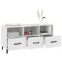 Mueble de TV madera contrachapada blanco 102x35x50 cm de vidaXL, Muebles TV - Ref: Foro24-812609, Precio: 73,56 €, Descuento: %