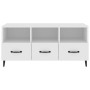 Mueble de TV madera contrachapada blanco 102x35x50 cm de vidaXL, Muebles TV - Ref: Foro24-812609, Precio: 74,29 €, Descuento: %