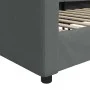 Sofá cama tela gris oscuro 100x200 cm de vidaXL, Camas y somieres - Ref: Foro24-354117, Precio: 193,29 €, Descuento: %