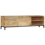 TV-Schrank aus massivem Mangoholz, 145 x 30 x 41 cm von vidaXL, TV-Möbel - Ref: Foro24-247944, Preis: 281,36 €, Rabatt: %