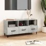 TV stand made of gray concrete plywood 102x35x50 cm by vidaXL, TV Furniture - Ref: Foro24-812613, Price: 77,14 €, Discount: %