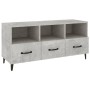TV stand made of gray concrete plywood 102x35x50 cm by vidaXL, TV Furniture - Ref: Foro24-812613, Price: 78,07 €, Discount: %
