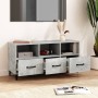 TV stand made of gray concrete plywood 102x35x50 cm by vidaXL, TV Furniture - Ref: Foro24-812613, Price: 78,07 €, Discount: %
