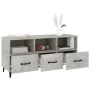 TV stand made of gray concrete plywood 102x35x50 cm by vidaXL, TV Furniture - Ref: Foro24-812613, Price: 77,14 €, Discount: %