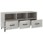 TV stand made of gray concrete plywood 102x35x50 cm by vidaXL, TV Furniture - Ref: Foro24-812613, Price: 78,07 €, Discount: %