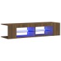 TV-Schrank mit LED-Leuchten Eiche braun 135x39x30 cm von vidaXL, TV-Möbel - Ref: Foro24-815695, Preis: 66,94 €, Rabatt: %