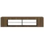 TV-Schrank mit LED-Leuchten Eiche braun 135x39x30 cm von vidaXL, TV-Möbel - Ref: Foro24-815695, Preis: 66,05 €, Rabatt: %