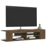 TV-Schrank mit LED-Leuchten Eiche braun 135x39x30 cm von vidaXL, TV-Möbel - Ref: Foro24-815695, Preis: 66,05 €, Rabatt: %
