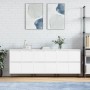 3 Stk. Sperrholz Sideboards weiß von vidaXL, Sideboards - Ref: Foro24-3190197, Preis: 189,51 €, Rabatt: %
