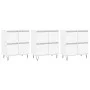 3 Stk. Sperrholz Sideboards weiß von vidaXL, Sideboards - Ref: Foro24-3190197, Preis: 187,21 €, Rabatt: %