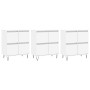 3 Stk. Sperrholz Sideboards weiß von vidaXL, Sideboards - Ref: Foro24-3190197, Preis: 189,51 €, Rabatt: %