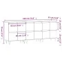 3 Stk. Sperrholz Sideboards weiß von vidaXL, Sideboards - Ref: Foro24-3190197, Preis: 187,21 €, Rabatt: %