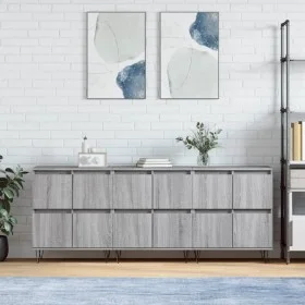 Sideboards 3 Einheiten graues Sonoma-Sperrholz von vidaXL, Sideboards - Ref: Foro24-3190203, Preis: 187,21 €, Rabatt: %